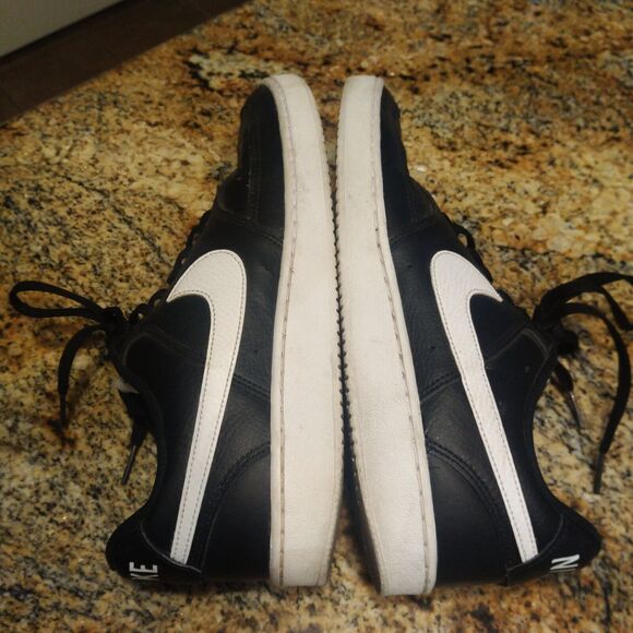 Nike Court Vision Low Black/White Leather Shoes Sneaker Men\'s Size 9 CD5463-001 main image 9